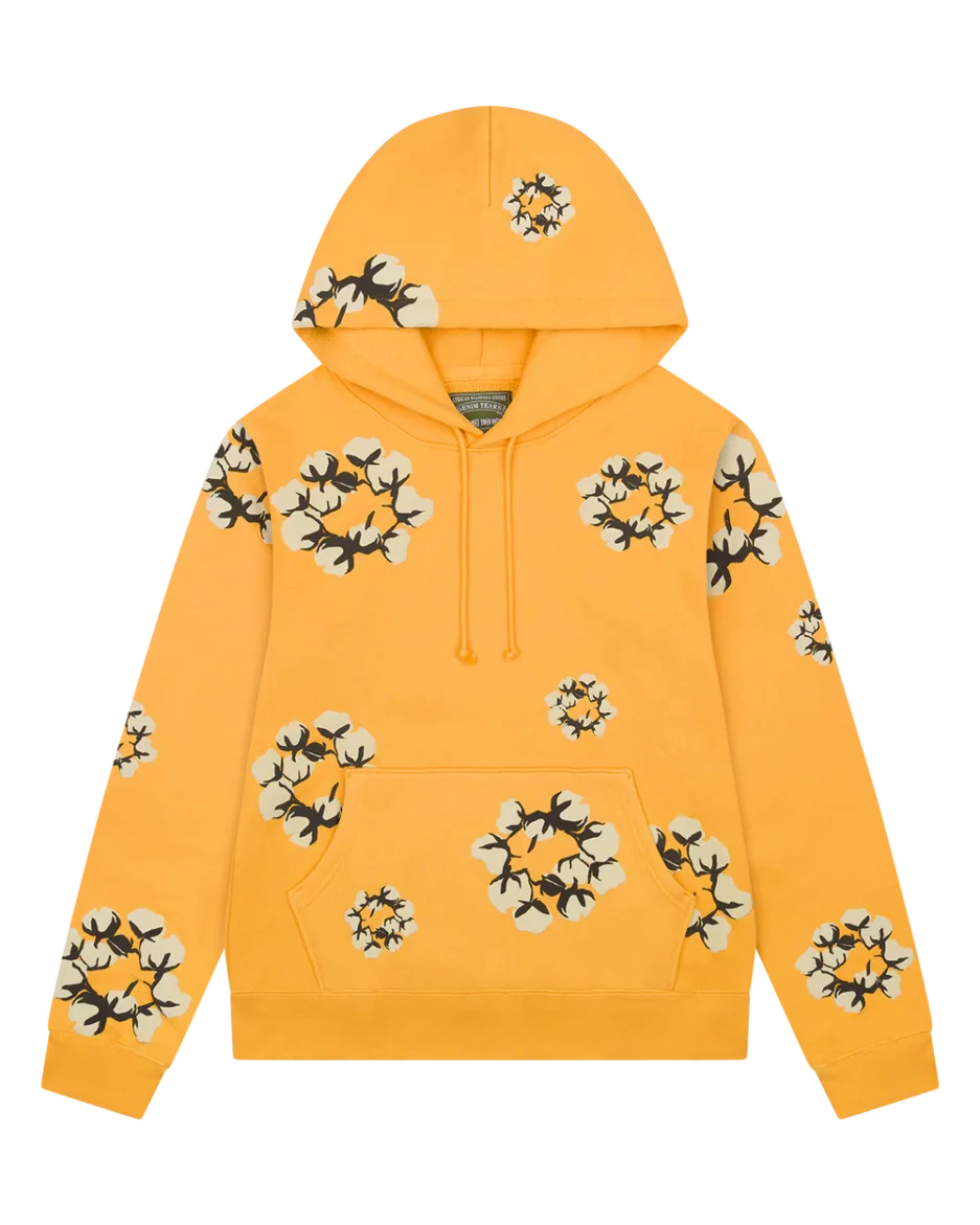 Cactus Tears Wreath Hoodie Yellow