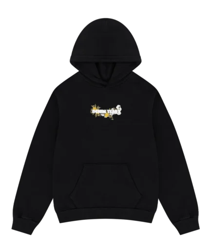 Embroidered Logo Hoodie Black