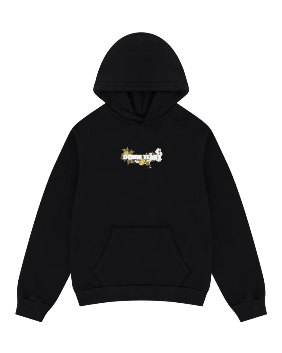 Embroidered Logo Hoodie Black