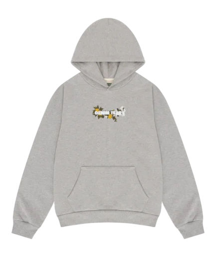 Embroidered Logo Hoodie Grey