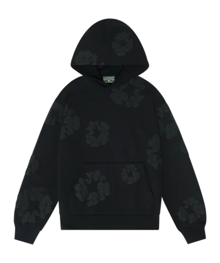 Mono Cotton Wreath Sweatshirt Black