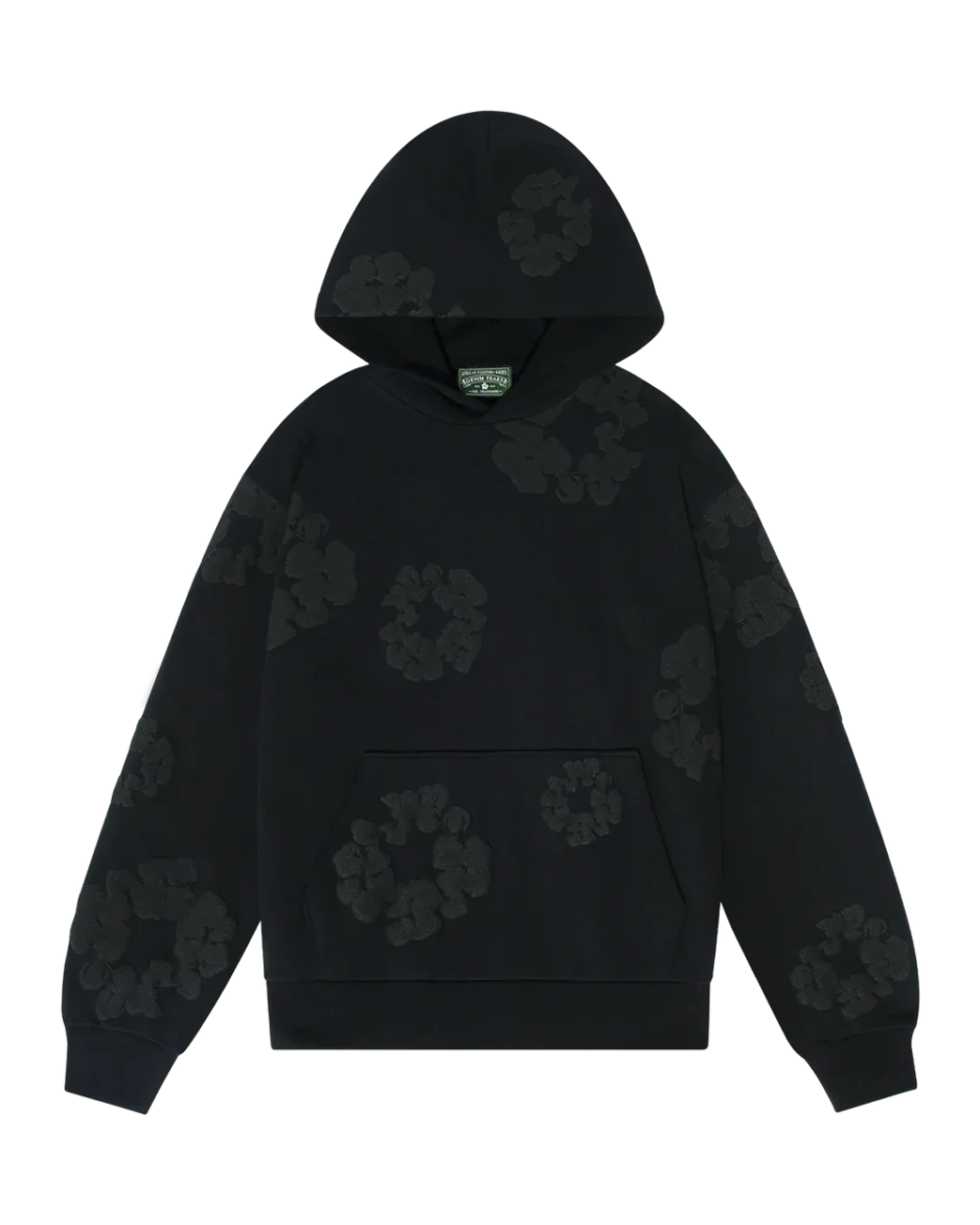 Mono Cotton Wreath Sweatshirt Black