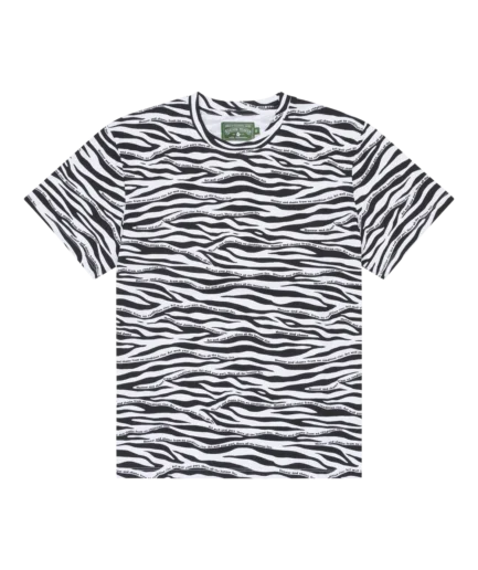 Zebra Poem Camo Tee White