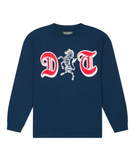 DT Zebra Crest Long Sleeve Tee Navy