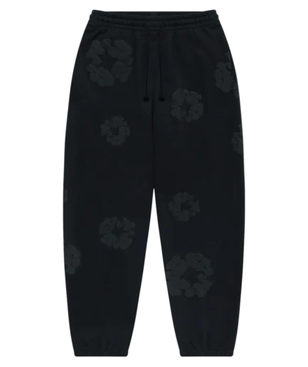 Mono Cotton Wreath Sweatpants Black