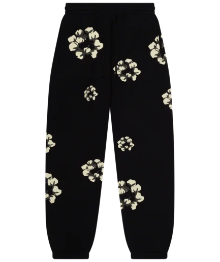 Cactus Tears Wreath Sweatpants Black