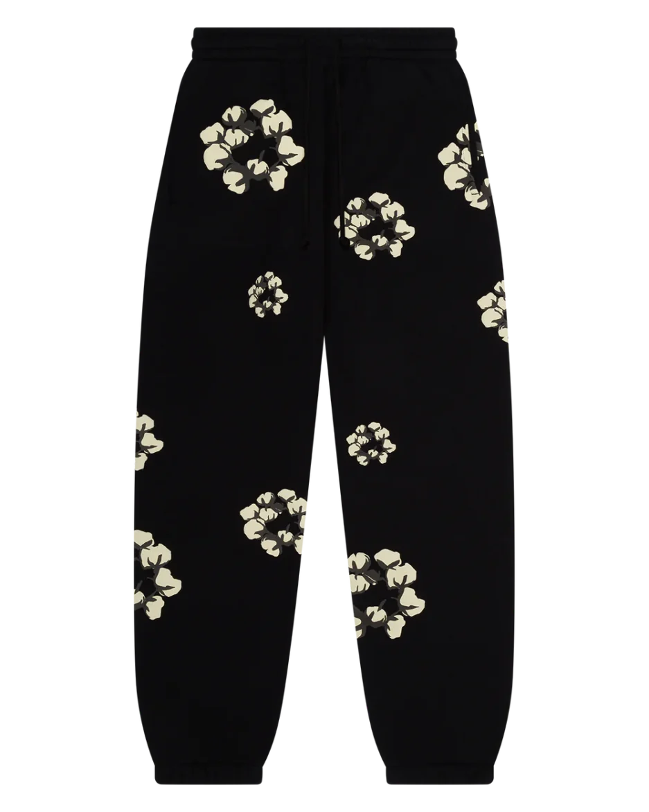 Cactus Tears Wreath Sweatpants Black