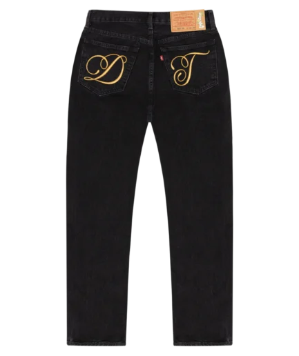 DT Metallic Gold Script 501 Black