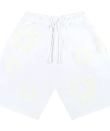 Mono Cotton Wreath Shorts White