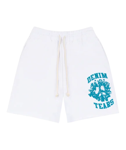 Denim University Sweat Shorts White