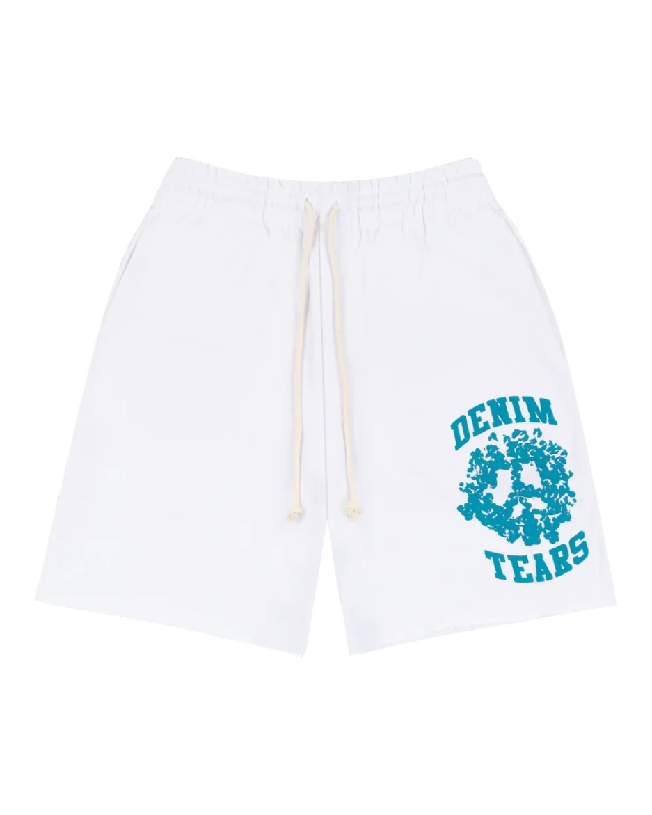 Denim University Sweat Shorts White