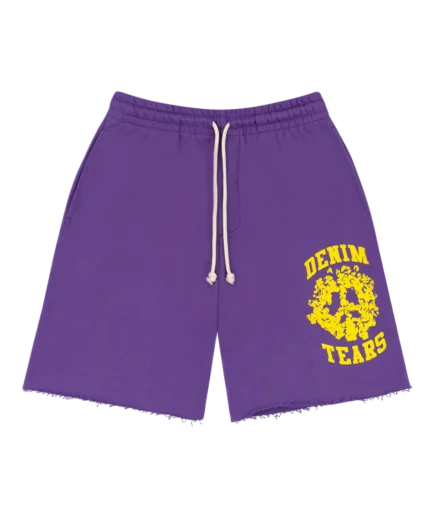 Denim University Sweat Shorts Purple