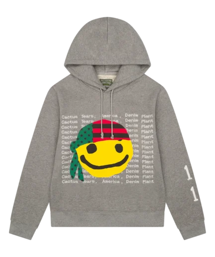 Cactus Tears Hoodie Grey